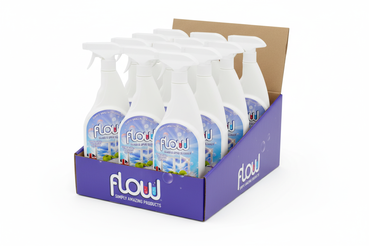 Flow Glass & UPVC Cleaner Spray | 750ml Trigger Spray