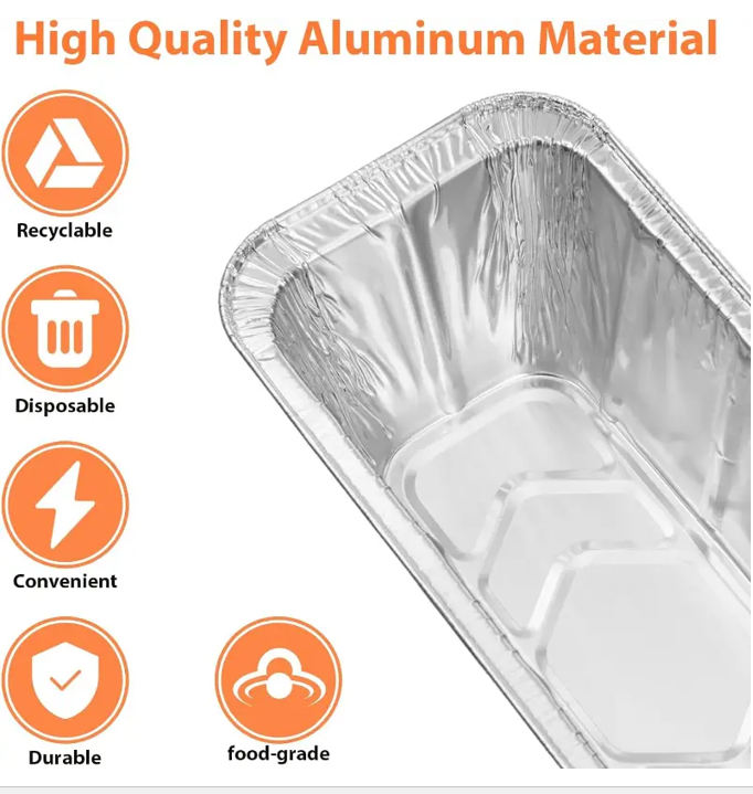 Caroline Foil Tray & Lid 23oz Pack 6's