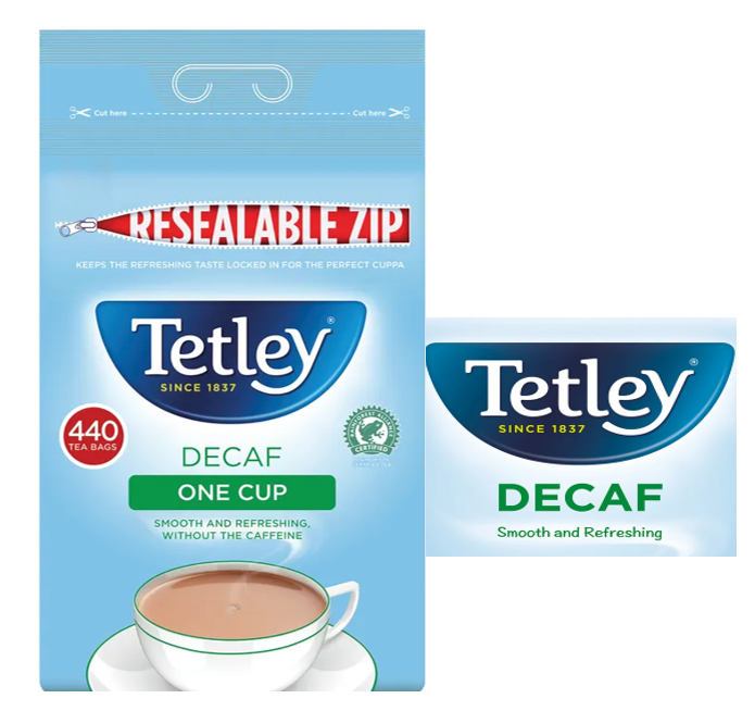 Tetley Decaf One Cup 440's Teabags