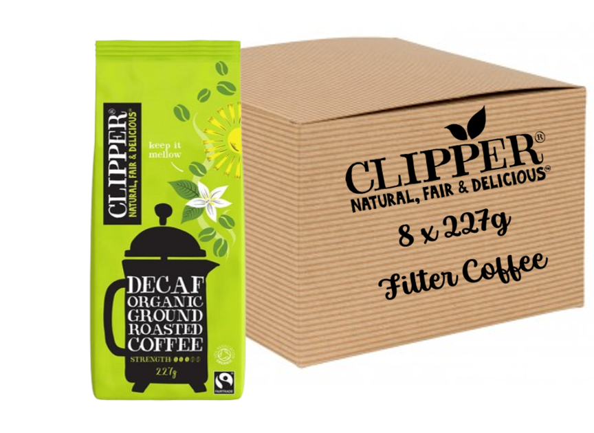 Clipper Fairtrade Organic Decaffeinated Coffee 227g