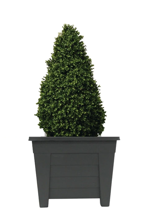Fixtures Grosvenor Square Planter Black/Ebony 27cm