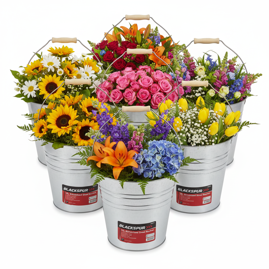 Fixtures Blackspur 12L Galvanised Steel Bucket