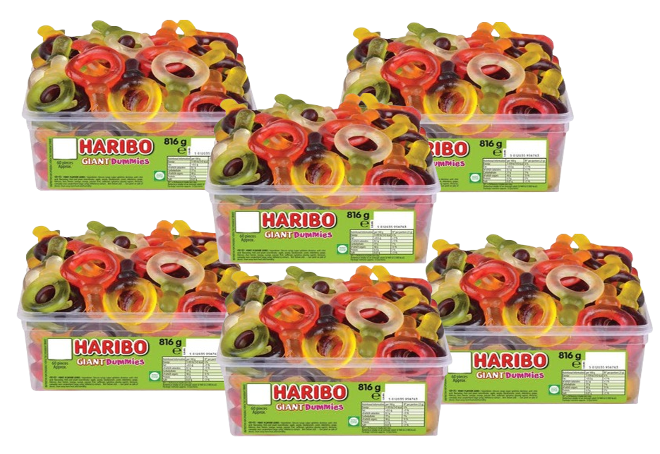 Haribo Giant Dummies Tub 60's