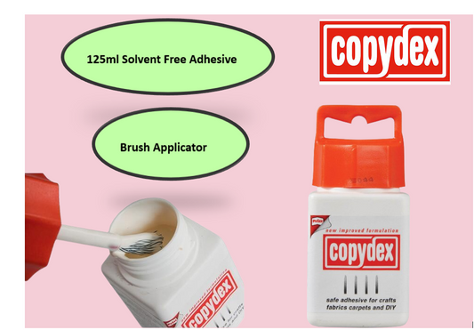 Copydex White Latex Adhesive with Brush Applicator 125ml