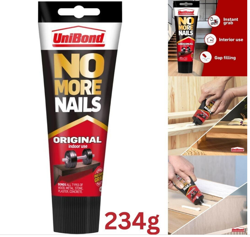 Unibond No More Nails Original Adhesive Glue 234g