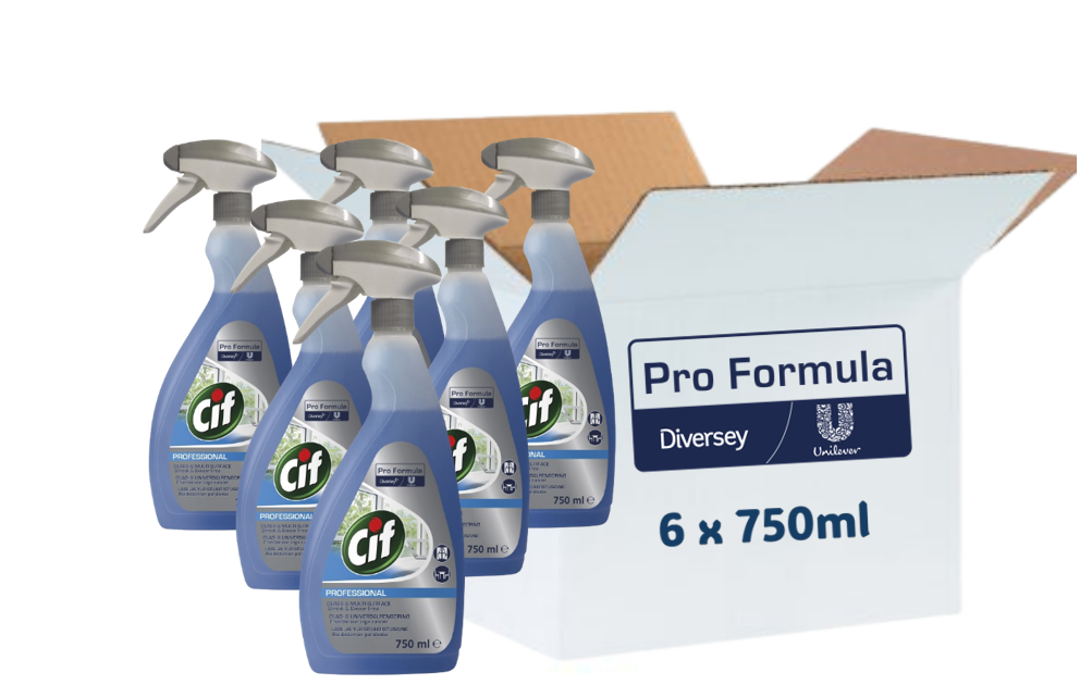 Cif Pro Formula Glass & Multi Surface Cleaner 750ml