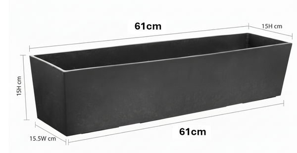 Primeur Sonata Planter 15Cm Slate P00018395