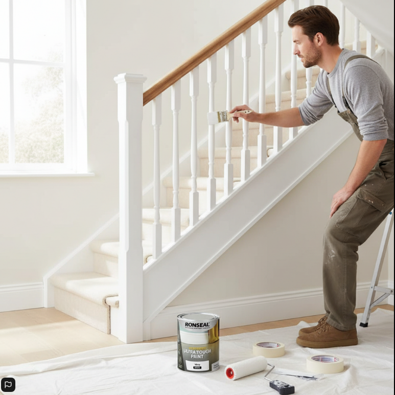 Ronseal Stays White Ultra Tough Gloss Paint, 750ml