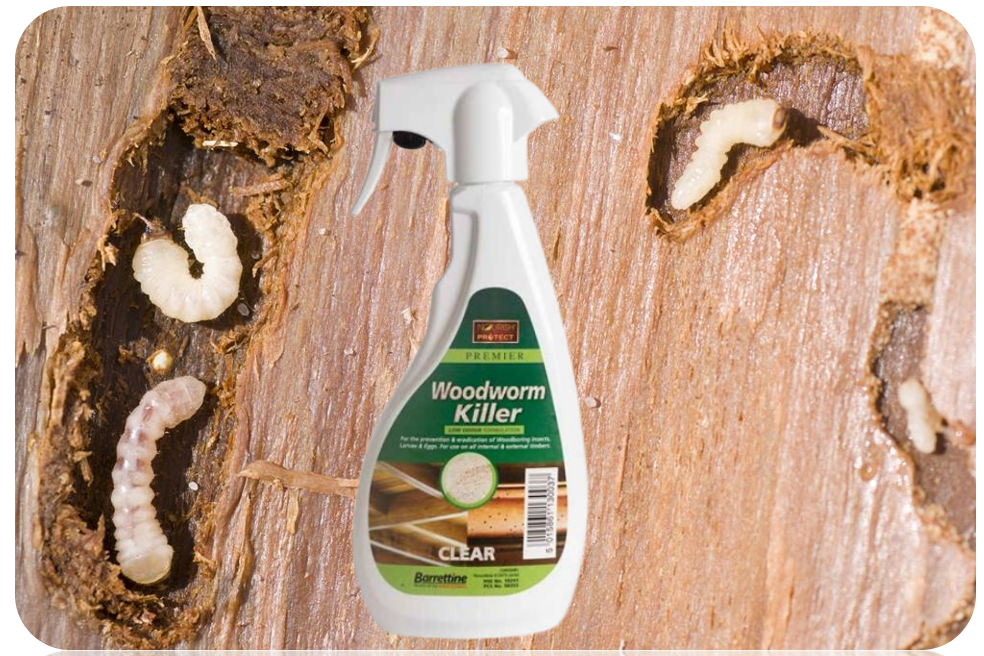 Barrettine Premier Woodworm Killer Spray 500Ml