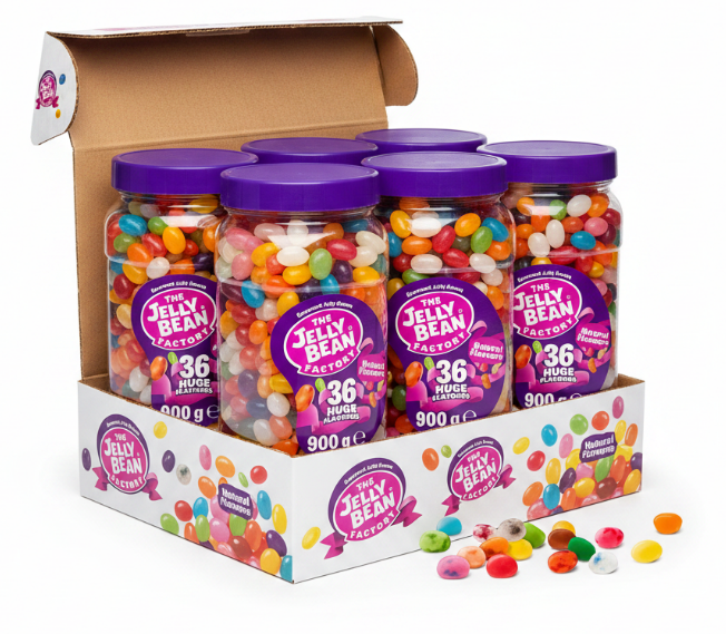The Jelly Bean Factory, Jelly Beans | Mixed 36 Flavours | 1 x 900g Jar