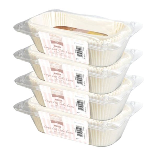 15 x Pack Of Large Loaf Cake Cases | Non Stick paper cases | Size: L18cm x W9cm