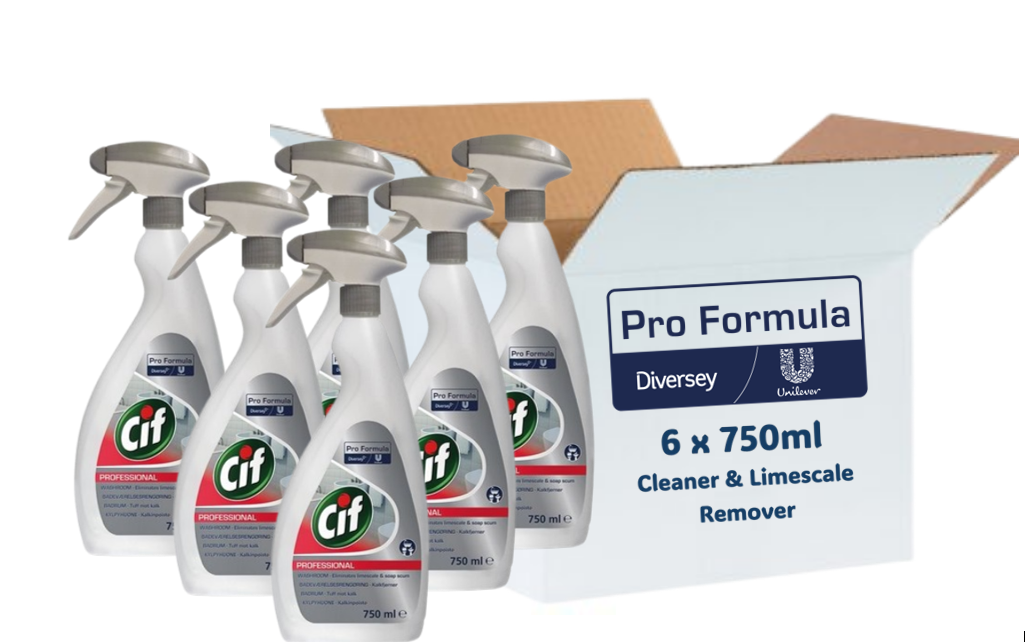 Cif Pro Formula 2-in-1 Washroom 750ml - Washroom Cleaner and Limescale remover