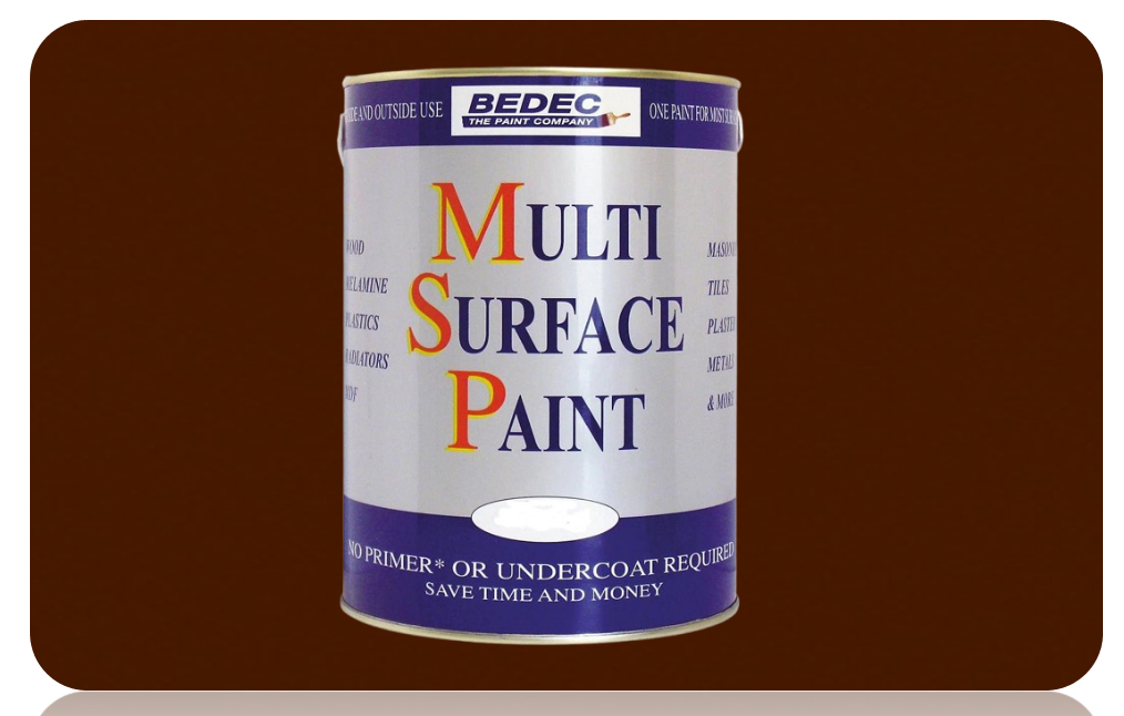 Bedec Multi-Surface Paint Chocolate Gloss - 750ml