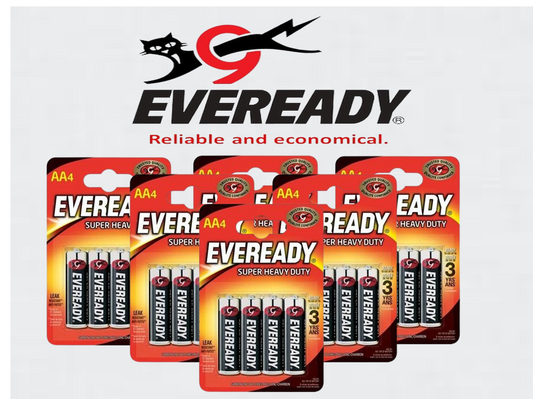 Eveready AAA Super Heavy Duty Pack 4's