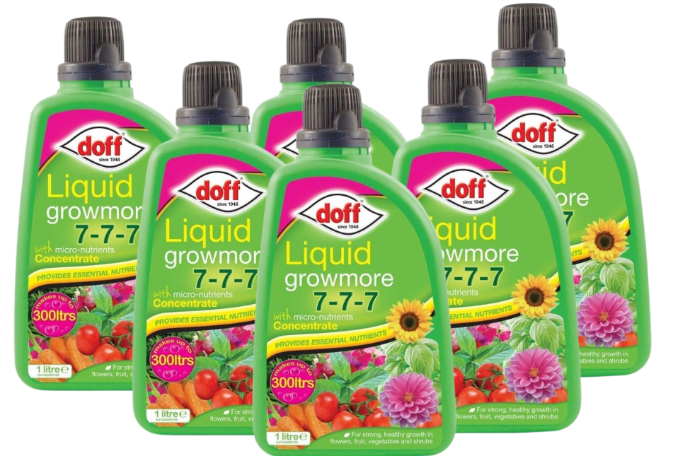Doff Liquid Growmore | Highly Concentrated 1L=300L Ready to Use | Seaweed Enriched Formula