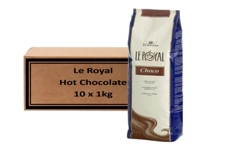Le Royal Choco Blue 16% Chocolate 1- 10 kg Pouches Premium Vending Chocolate
