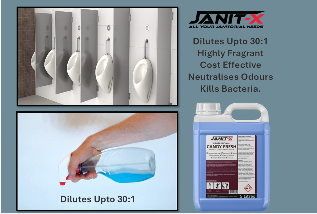 Janit-X Professional Candy Fresh Disinfectant & Deodoriser 5L Concentrate upto 30:1