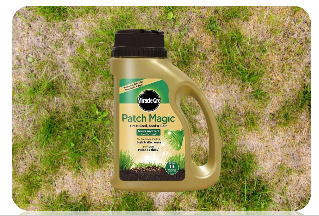 Miracle-Gro Patch Magic Jug 1015G | 2× thicker than ordinary grass seed