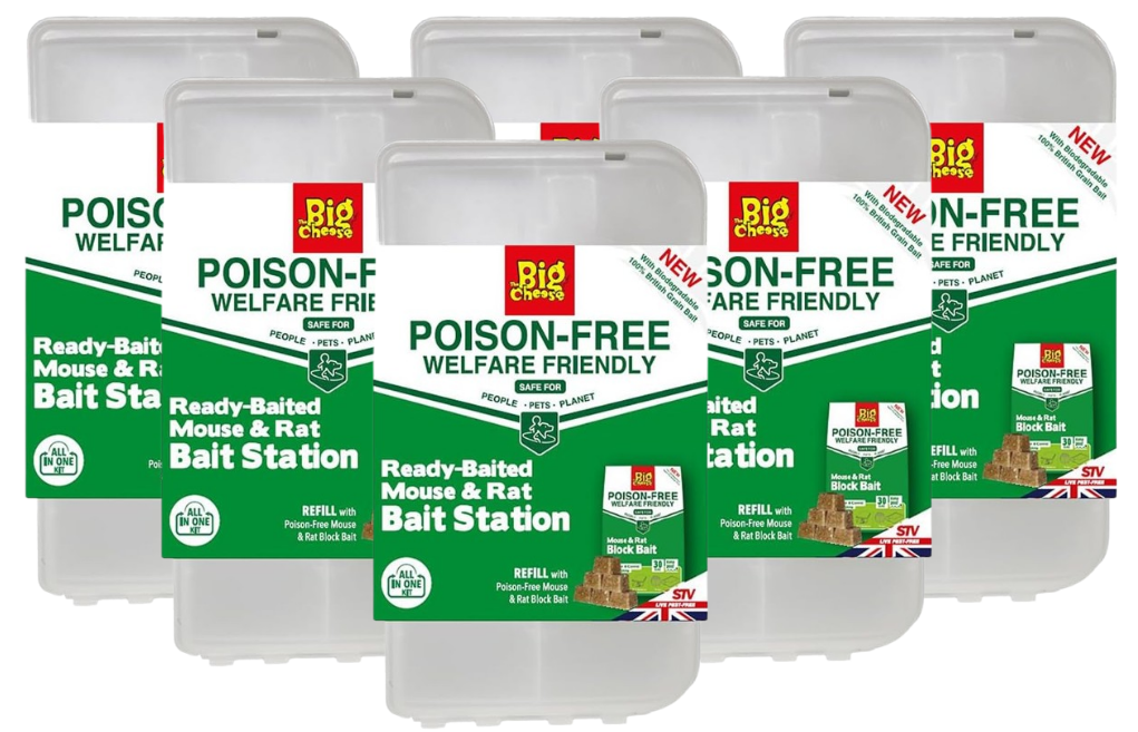 The Big Cheese Ready-Baited Rat & Mouse Bait Station | Poison-Free | STV205