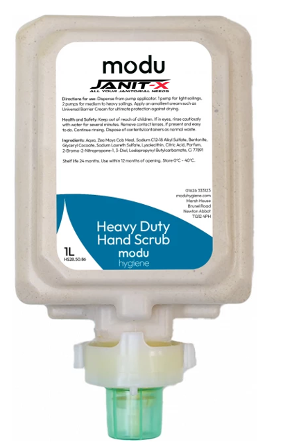 Janit-X MODU 1L Heavy Duty Premium Hand Scrub Cartridges- White