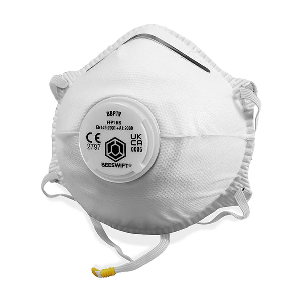 Beeswift Contour P1 Valved Mask White Box 10's