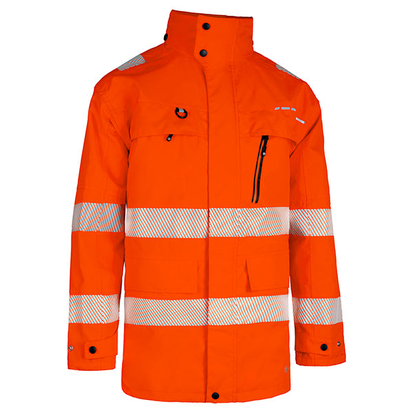 Beeswift Deltic Hi-Vis Ripstop Breathable and Waterproof Rail Jacket - {ALL COLOURS / SIZES}