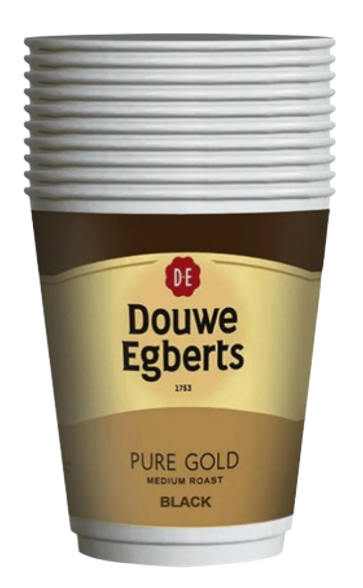 Douwe Egbert Pure Gold Black 12oz On The Go (10 Cups)