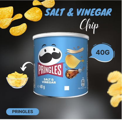 Pringles Salt & Vinegar Crisps 12x40g