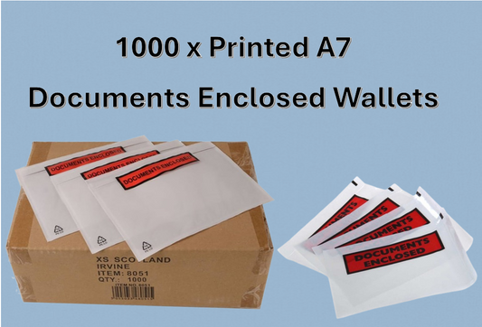Documents Enclosed {Size A7} Wallets Pack 1000's - NWT FM SOLUTIONS