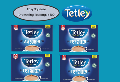 Tetley Drawstring Easy Squeeze 100's