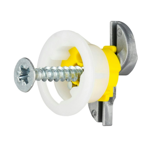 Gripit 15mm Plasterboard Fixing Stud Wall Anchor Max 71kg - Yellow - 25 Pack