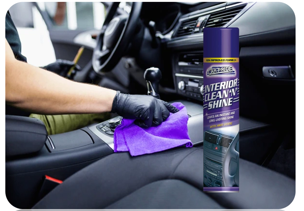 Car Interior Clean N Shine Cleaner Anti-Static Spray