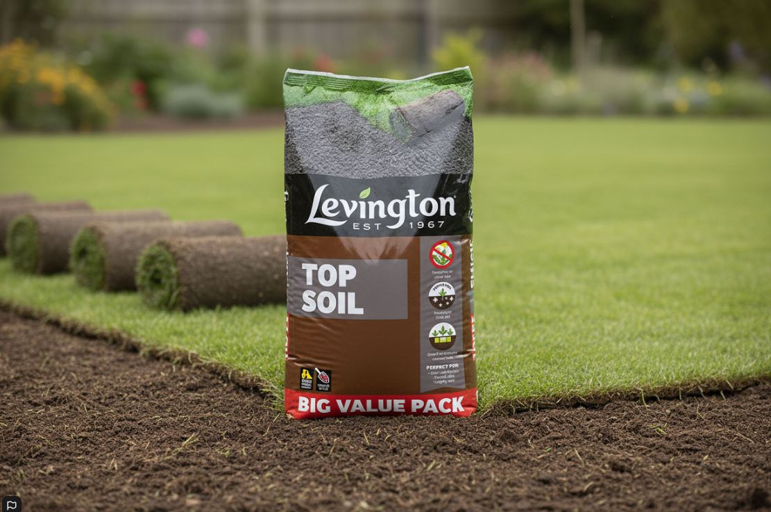 Levington Big Value Pack Top Soil Peat Free 30L