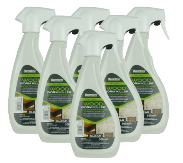 Barrettine Premier Woodworm Killer Spray 500Ml