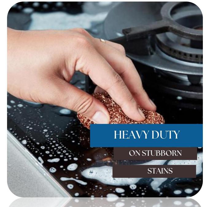 Copper Plated Scourers | 3 Pack | Tough & Abrehessive