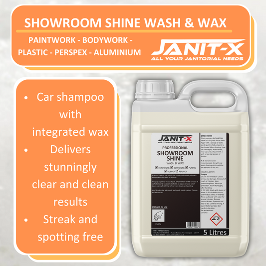 Janit-X Car Shampoo & Wax Showroom Shine 5 Litre
