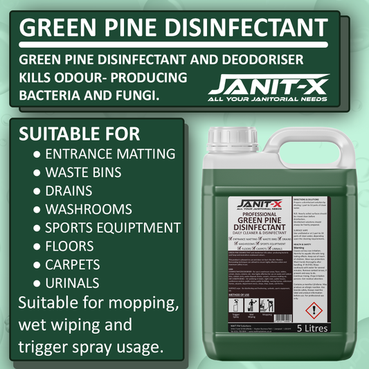 Janit-X Professional Green Pine Disinfectant & Deodoriser Concentrate 5 Litre