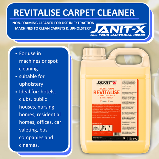Janit-X Professional Revitalise Carpet Cleaner & Freshener 5 Litre