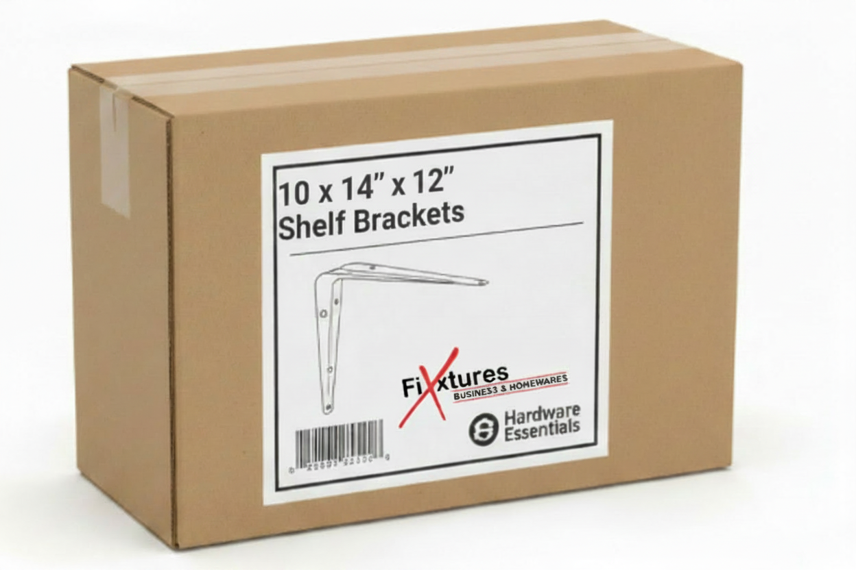 Fixtures London Shelf Brackets | 10 Pack | White | All Sizes