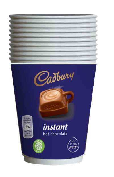 Cadbury Hot Chocolate 12oz On The Go (10 Cups)