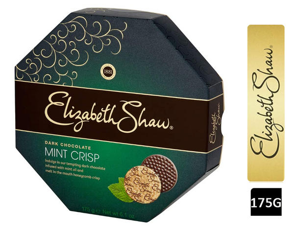 Elizabeth Shaw Dark Chocolate Mint Crisp 26's 175g