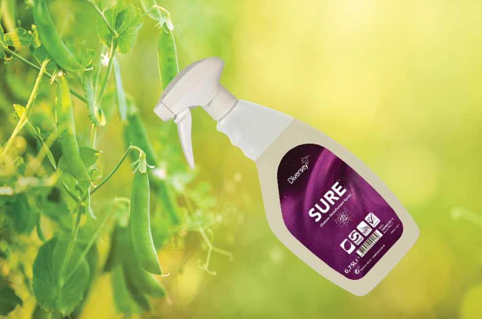 SURE By Diversey Cleaner PLANT BASED Disinfectant Spray 750ml 100% Bio