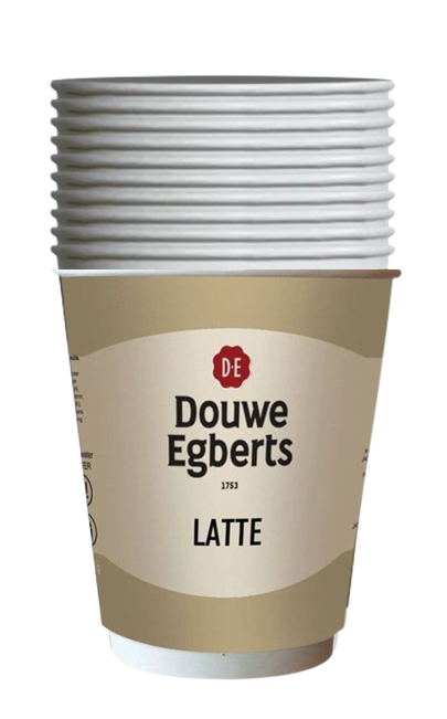 Douwe Egbert Pure Latte 12oz On The Go (10-Cups)