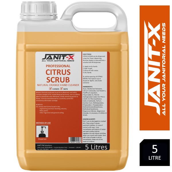 Janit-X Professional Citrus Scrub 5 Litre