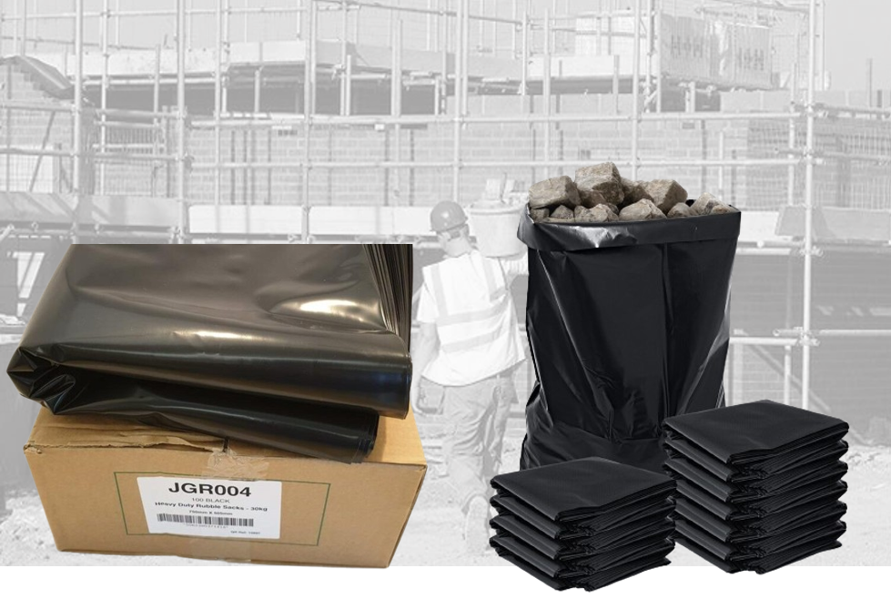 Rubble Sacks Black (20kg+) 100's