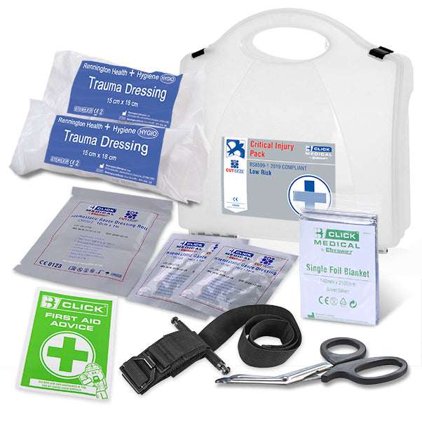 Click Medical Critical Injury Box - Medium Risk Bs8599-1:2019 White