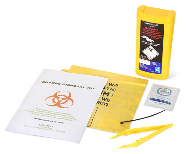 Sharps Disposal Kit Yellow 0.25L