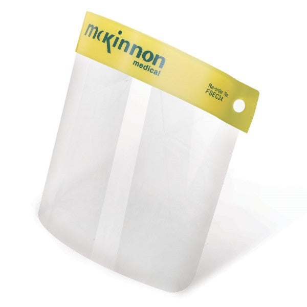 Mckinnon Economy Full Face Shield Clear Box 24's