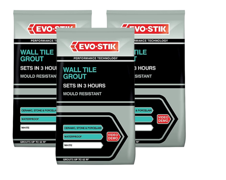 Evo Stik Wall Tile Grout Mould Resistant White 500G