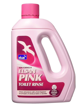 Elsan Chemical Toilet & Tank Rinse Pink 2L Janitorial Cleaning Supplies